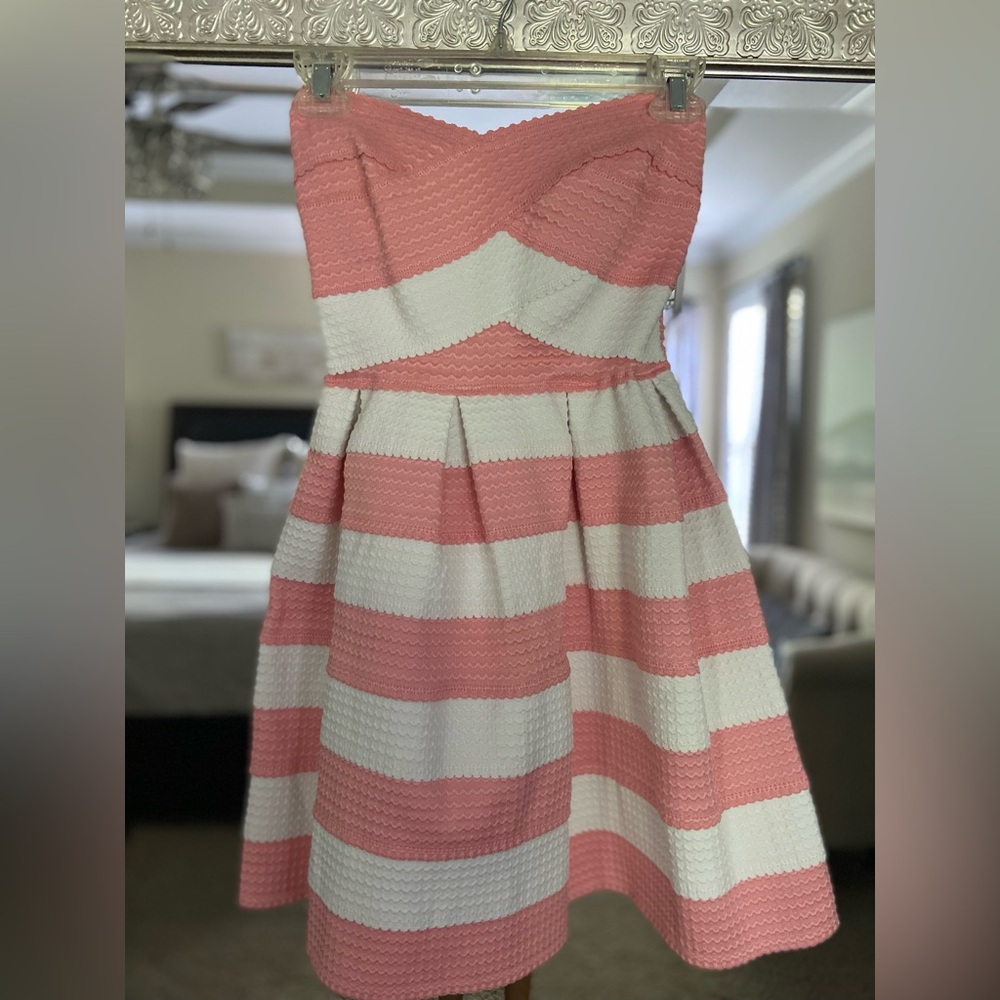 • B. Darlin • garden party striped mini dress